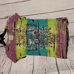 G Girl colorful top size Medium in excellent condition
